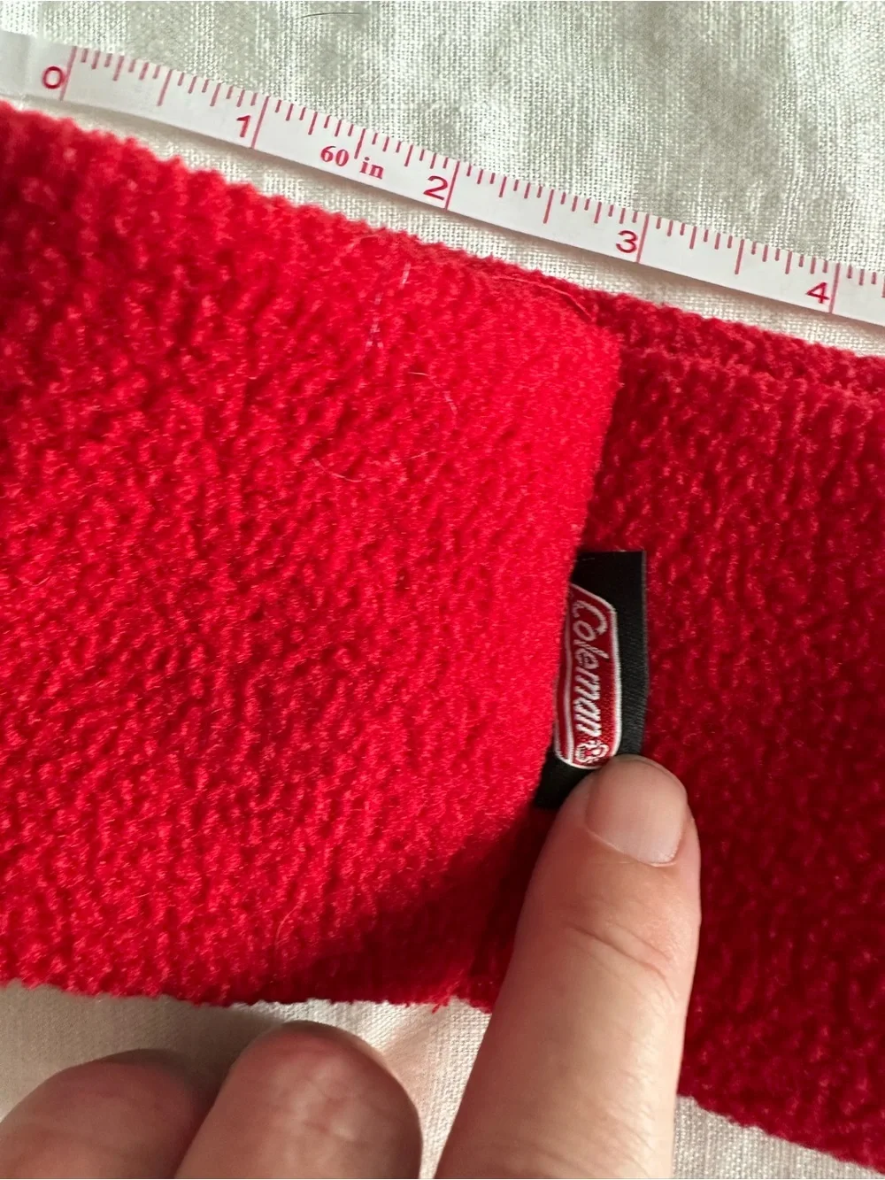 Coleman Red Fleece Headband Ear Warmer